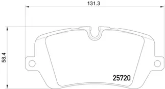 Hella Pagid Rear Disc Brake Pad Set - LR108260